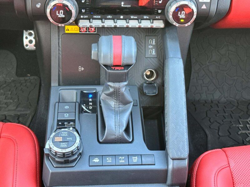 2025 Toyota Tacoma TRD Pro 2.4L i-FORCE MAX turbocharged 4-cylinder Engine Black Red Pickup