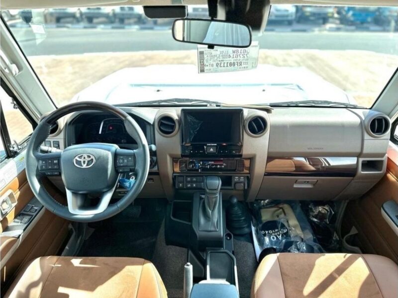 2024 Toyota Land Cruiser 70 Hardtop 3-Door 2.8L 4 Cylinders Diesel Engine White Brown SUV