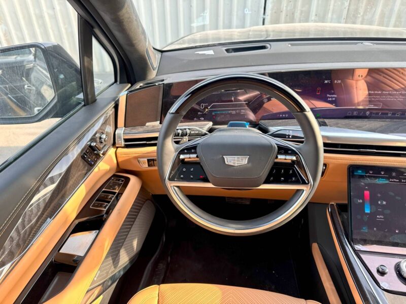 2025 Cadillac Escalade IQ Electric Vehicle Black Tan Three-row Luxury SUV AWD