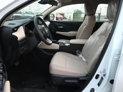 2024 TOYOTA YARIS YX 1.3 Litres 4 Cylinders PETROL Engine White Beige Sedan Automatic