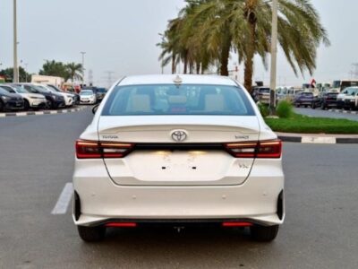 2024 TOYOTA YARIS YX 1.3 Litres 4 Cylinders PETROL Engine White Beige Sedan Automatic