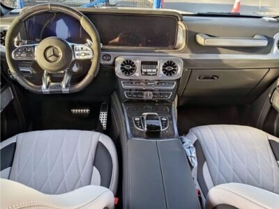 2022 Mercedes-Benz AMG G 63 4.0L twin-turbo V8 Engine Grey White SUV GCC Specs