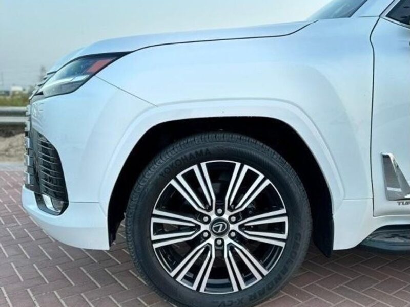 2024 Lexus LX600 Turbo Sport Signature 3.5-liter V6 Twin-Turbocharged Engine White Red SUV