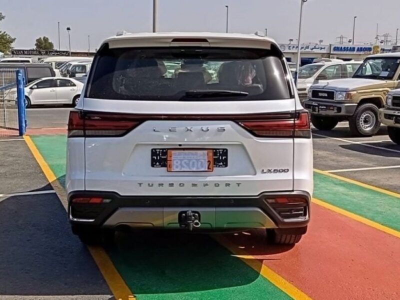 2022 Lexus LX600 Turbo Sport Signature 3.5-liter V6 Twin-Turbocharged Engine White Red SUV