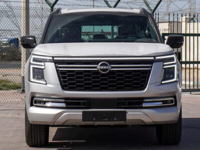 2025 Nissan Patrol Platinum 3.5 Litres Twin-Turbo V6 Petrol Engine Silver Red SUV