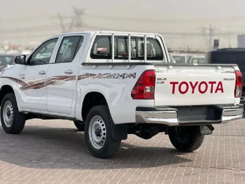 2026 Toyota Hilux 2.4-liter 4 Cylinders Turbocharged Diesel White Red Pickup Truck