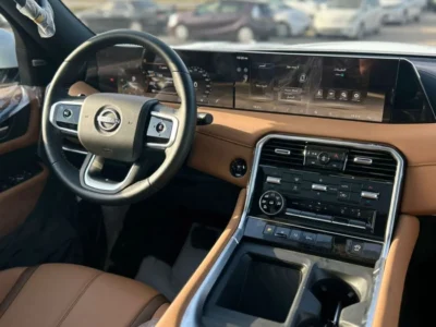 2026 Nissan Patrol Platinum 3.5-liter V6 Twin-Turbo Petrol Engine White Tan SUV GCC