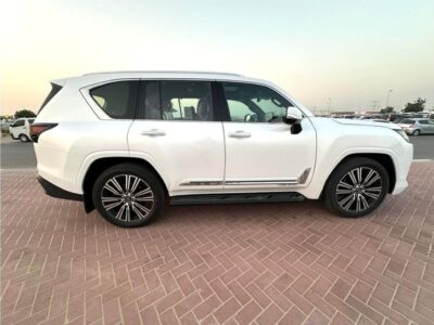 2024 Lexus LX600 Turbo Sport Signature 3.5-liter V6 Twin-Turbocharged Engine White Red SUV