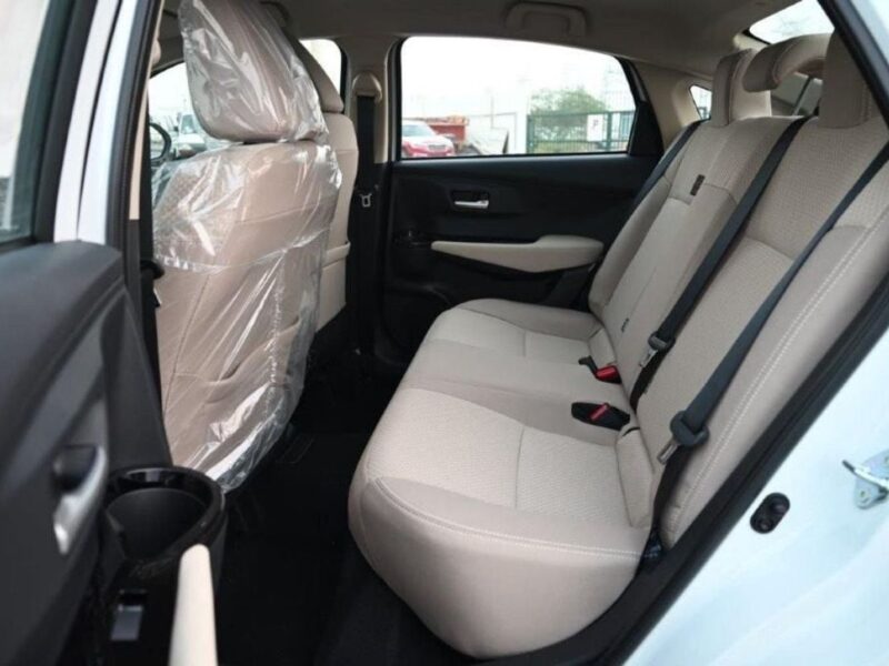 2024 TOYOTA YARIS YX 1.3 Litres 4 Cylinders PETROL Engine White Beige Sedan Automatic