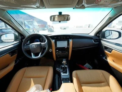 2024 Toyota Fortuner 4.0 Litres 6 Cylinders Petrol Engine White Beige SUV Automatic