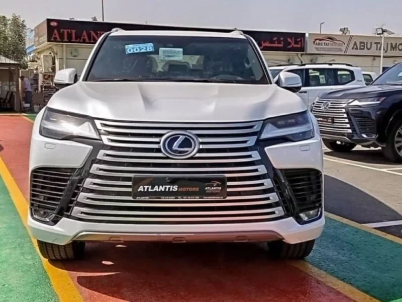 2022 Lexus LX600 Turbo Sport Signature 3.5-liter V6 Twin-Turbocharged Engine White Red SUV