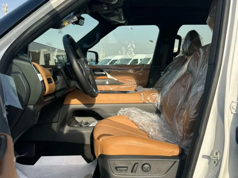 2026 Nissan Patrol Platinum 3.5-liter V6 Twin-Turbo Petrol Engine White Tan SUV GCC