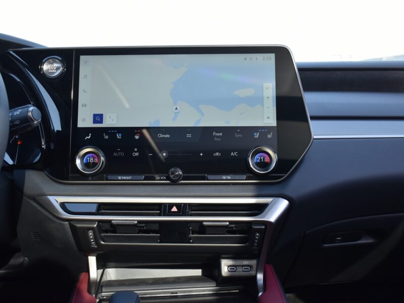 2025 Lexus RX 350 F-Sport 2.4L Turbocharged 4 Cylinders Petrol Engine White Red SUV