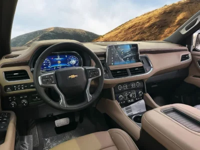 2024 Chevrolet Tahoe Premier 6.2 Litres EcoTec3 V8 Petrol Engine Black Tan SUV GCC Specs