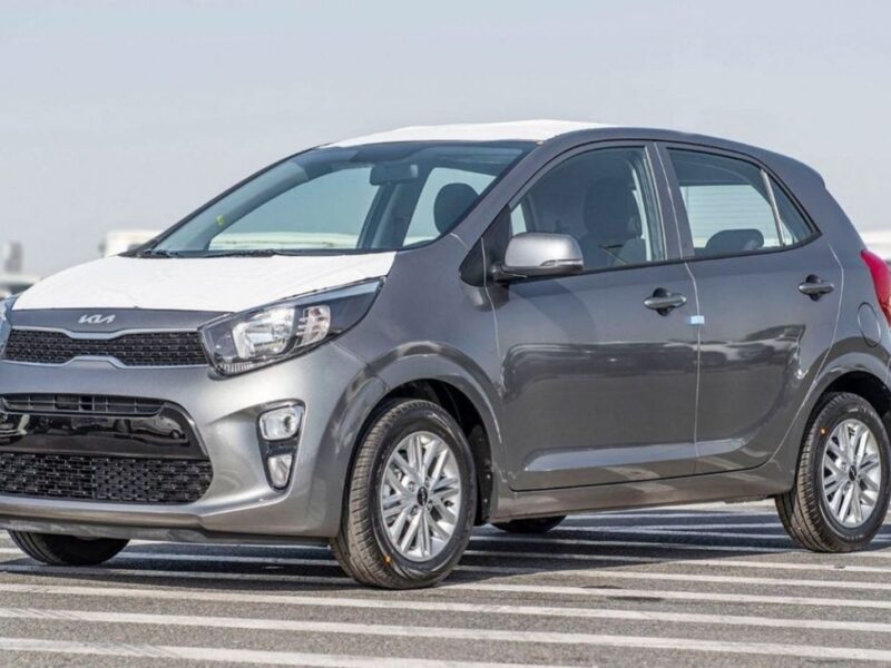 2023 Kia Picanto 1.2L Inline 4 Cylinder Petrol Engine Silver Black Hatchback Automatic