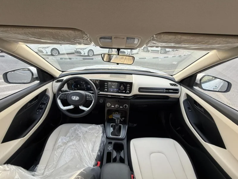 2025 Hyundai Tucson Hybrid N Line 1.6L Smartstream GDI 4-Cylinder Turbo White Beige SUV