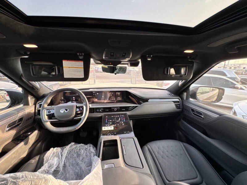 2025 Infiniti QX80 Autograph 3.5-liter twin-turbocharged V6 Engine Black SUV Automatic