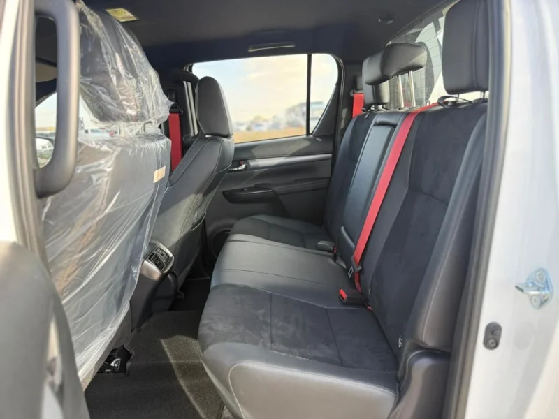 2025 Toyota Hilux GR Sport 2.8L 4-cylinder Turbo Diesel Engine White Black Pickup Truck