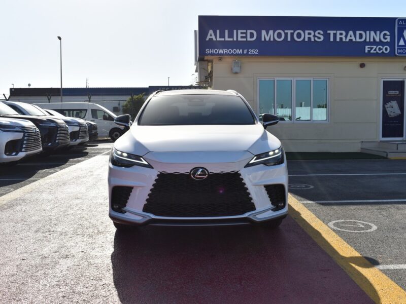 2025 Lexus RX 350 F-Sport 2.4L Turbocharged 4 Cylinders Petrol Engine White Red SUV