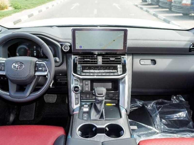 2025 Toyota Land Cruiser VXR 3.3L Twin-Turbo V6 Diesel Engine Black Red SUV GCC Specs