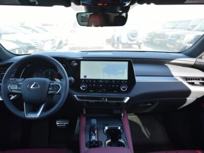 2025 Lexus RX 350 F-Sport 2.4L Turbocharged 4 Cylinders Petrol Engine White Red SUV