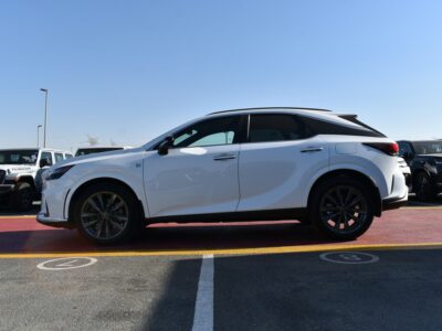 2025 Lexus RX 350 F-Sport 2.4L Turbocharged 4 Cylinders Petrol Engine White Red SUV