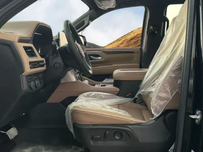 2024 Chevrolet Tahoe Premier 6.2 Litres EcoTec3 V8 Petrol Engine Black Tan SUV GCC Specs