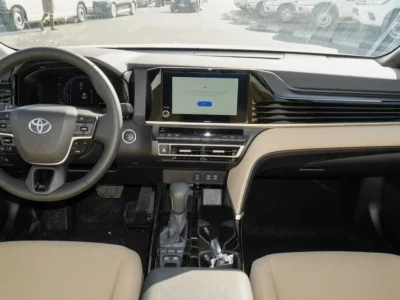 2025 Toyota Camry LE HEV 2.5L 4-Cylinder Hybrid Engine Grey Beige Sedan GCC Specs