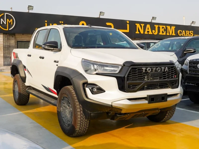 2025 Toyota Hilux GR Sport 4.0-liter V6 naturally aspirated Petrol White Black Pickup Truck