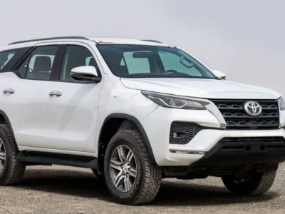 2025 Toyota Fortuner 2.4-liter 4-cylinder turbocharged Diesel Engine White Black SUV