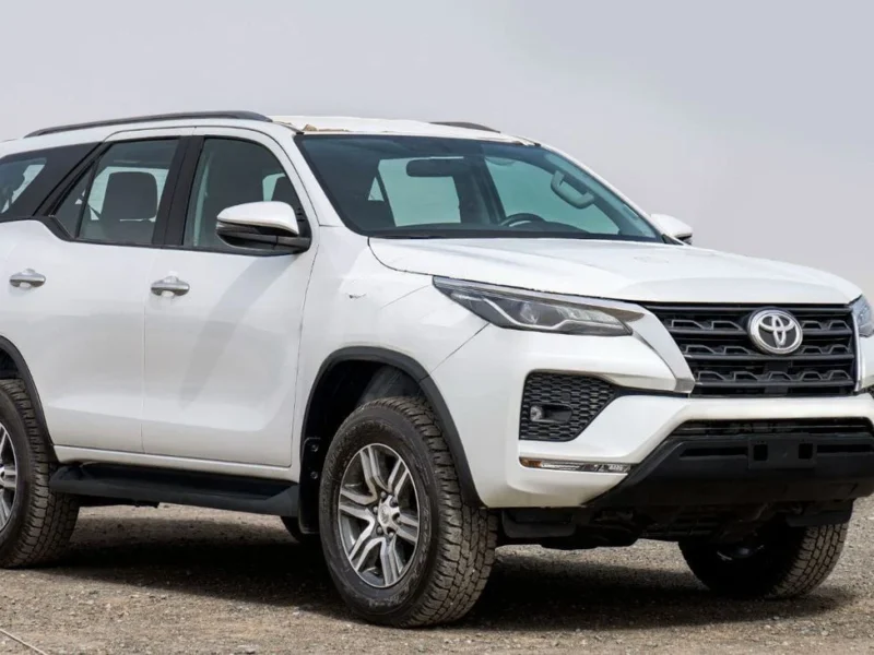2025 Toyota Fortuner 2.4-liter 4-cylinder turbocharged Diesel Engine White Black SUV