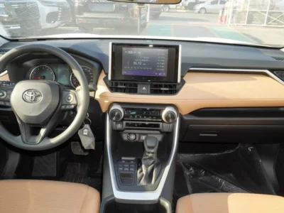 2025 Toyota RAV 4 2.5 Liters 4-Cylinder Petrol Engine White Beige SUV GCC Specs