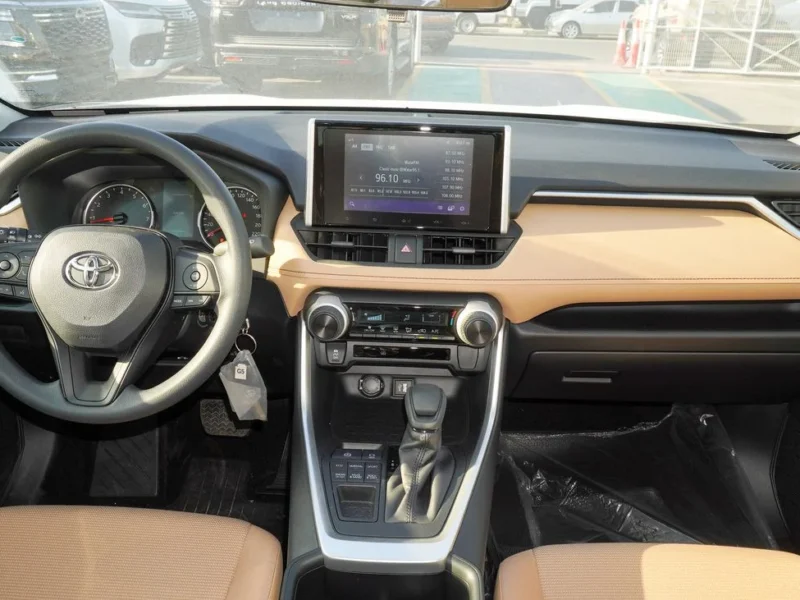 2025 Toyota RAV 4 2.5 Liters 4-Cylinder Petrol Engine White Beige SUV GCC Specs