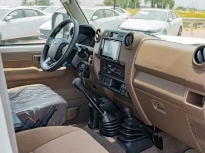 2024 Toyota Land Cruiser 70 Series 4.0-liter V6 Petrol Engine White Brown SUV GCC Specs