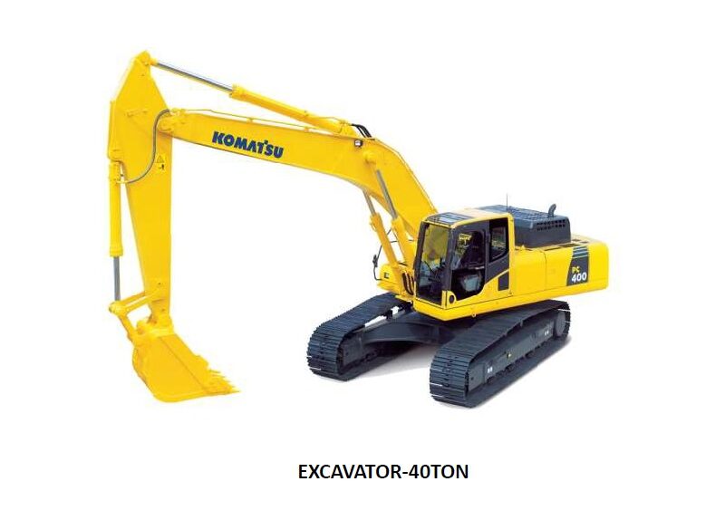 Excavator 40Ton Available for rent on Daily, Weekly, Monthly and Yearly Basis