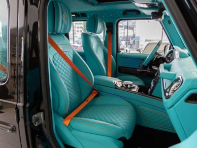 2024 Mercedes-Benz G 63 AMG 4MATIC Brabus Kit 800 4 L V8 Black Blue SUV Carbon Fiber