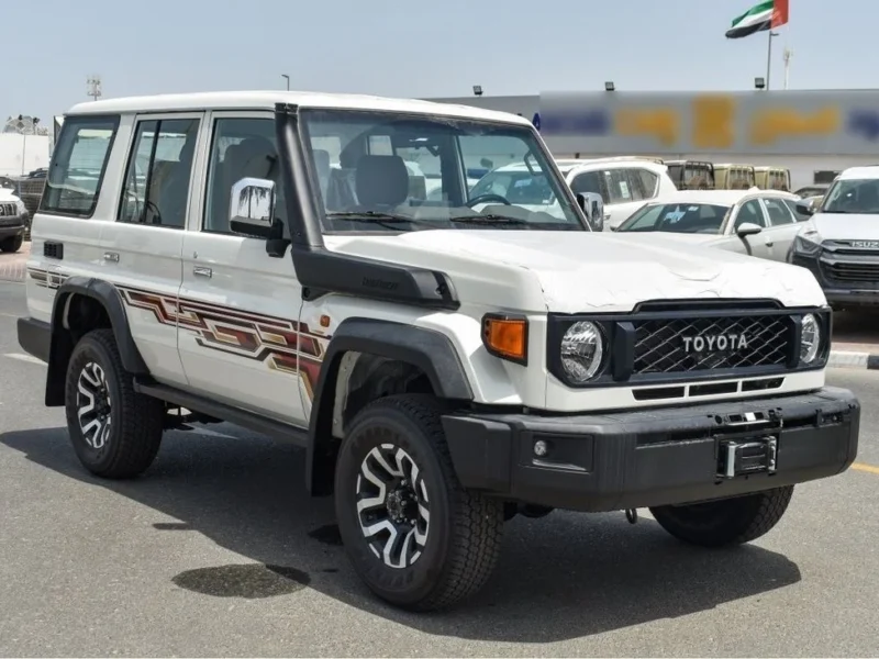 2024 Toyota Land Cruiser 70 Series 4.0-liter V6 Petrol Engine White Tan SUV GCC Specs
