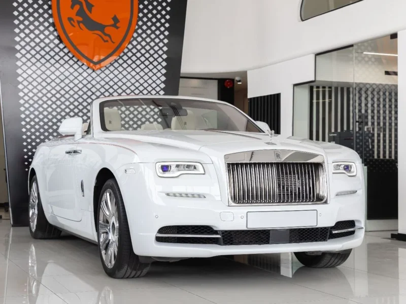 2017 Rolls-Royce Dawn 6.6 L 12 Cylinders Petrol Engine White Beige Convertible Fully Loaded