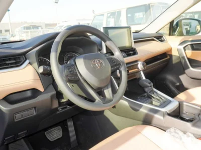 2025 Toyota RAV 4 2.5 Liters 4-Cylinder Petrol Engine White Beige SUV GCC Specs