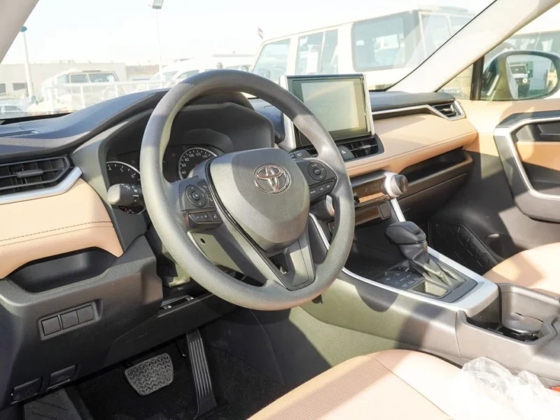 2025 Toyota RAV 4 2.5 Liters 4-Cylinder Petrol Engine White Beige SUV GCC Specs