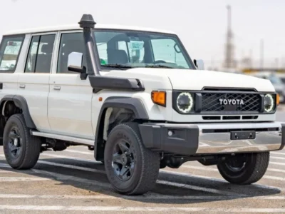 2024 Toyota Land Cruiser 70 Series 4.0-liter V6 Petrol Engine White Brown SUV GCC Specs