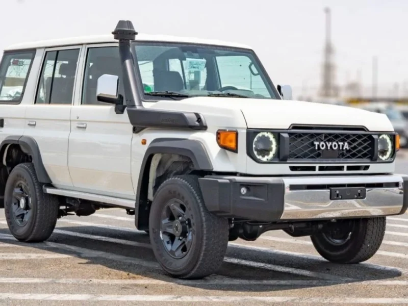 2024 Toyota Land Cruiser 70 Series 4.0-liter V6 Petrol Engine White Brown SUV GCC Specs
