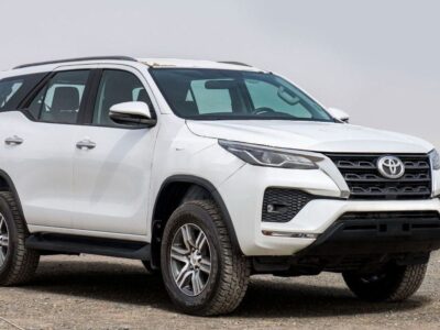 2024 Toyota Fortuner 2.4 Liter 4-cylinder Diesel Turbocharged Engine White Black SUV