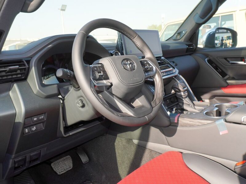 2025 Toyota Land Cruiser VXR 3.5L Twin Turbo V6 Petrol Engine Black Red SUV GCC