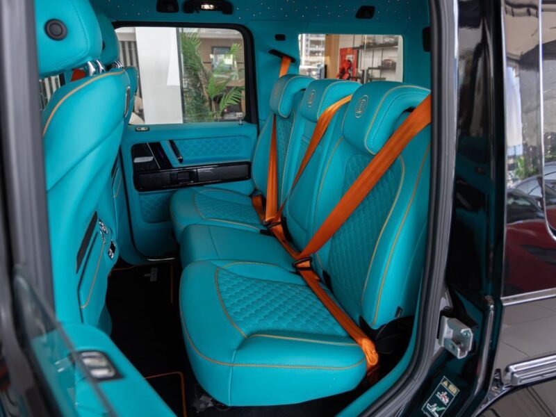 2024 Mercedes-Benz G 63 AMG 4MATIC Brabus Kit 800 4 L V8 Black Blue SUV Carbon Fiber