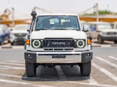 2024 Toyota Land Cruiser 70 Series 4.0-liter V6 Petrol Engine White Brown SUV GCC Specs