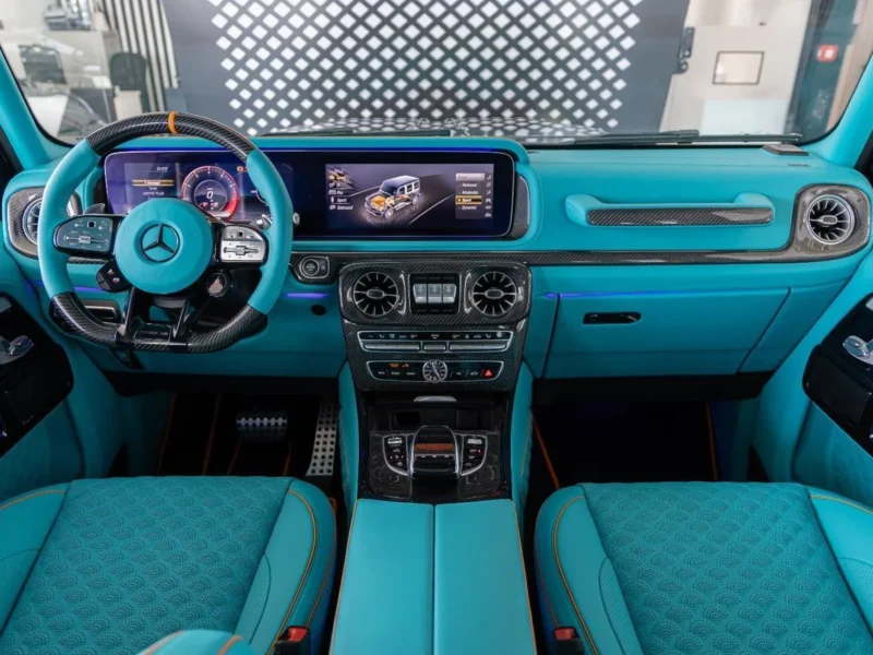 2024 Mercedes-Benz G 63 AMG 4MATIC Brabus Kit 800 4 L V8 Black Blue SUV Carbon Fiber