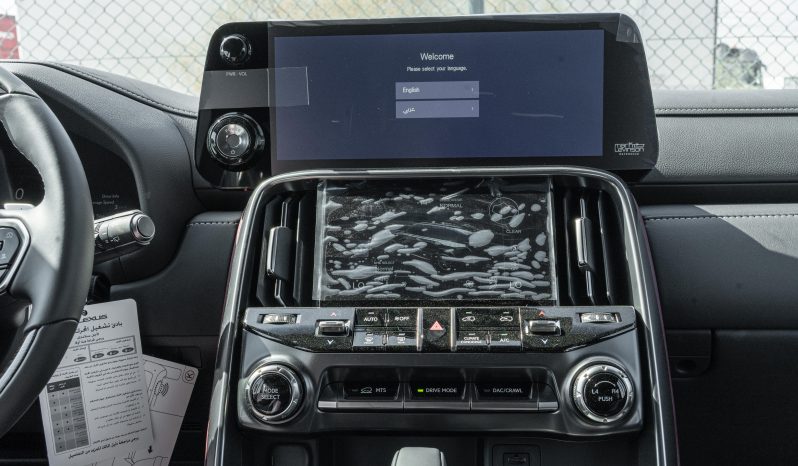 2026 Lexus LX 700h Signature 3.5-liter twin-turbo V6 Hybrid Engine Black Red SUV