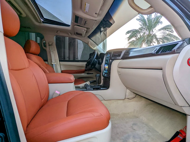 2009 Lexus LX-Series LX 570 Platinum FACELIFTED 2021 Black Brown SUV GCC