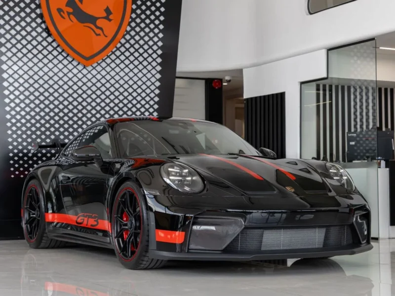 2025 Porsche Carrera 911 GT3 Naturally Aspirated 4.0L Flat-6 Engine Black Coupe WEISSACH PACKAGE